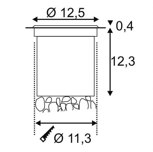 Ландшафтный светодиодный светильник SLV Nautilus Spike Led Compact 231025
