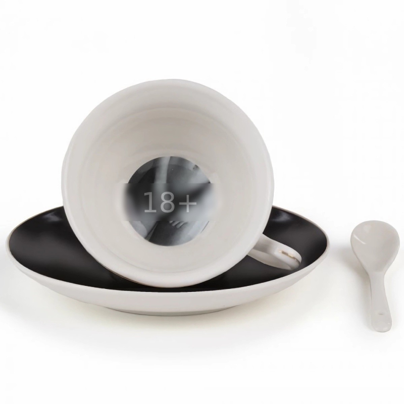 Блюдце с чашкой Lady Tarin Stripes Tacita Seletti Guiltless 09970