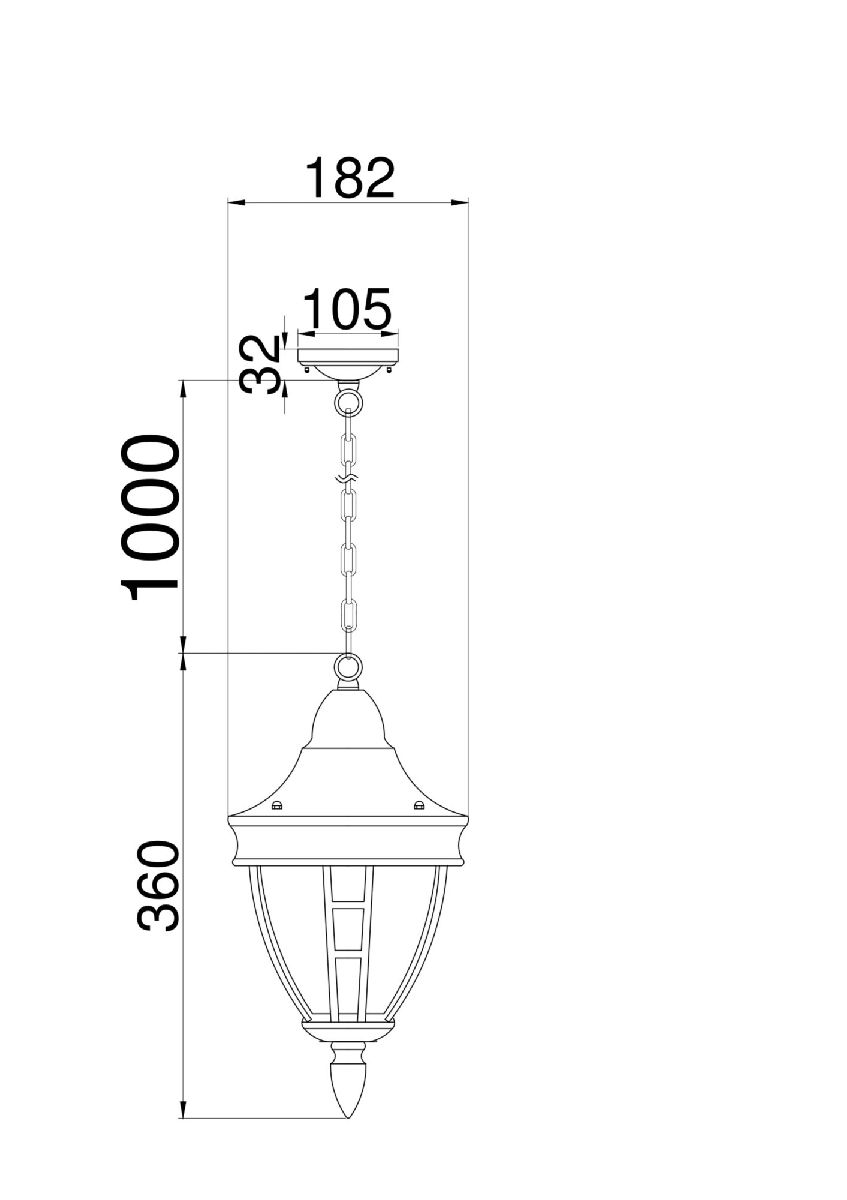 Подвесной светильник Maytoni Rivoli O027PL-01B