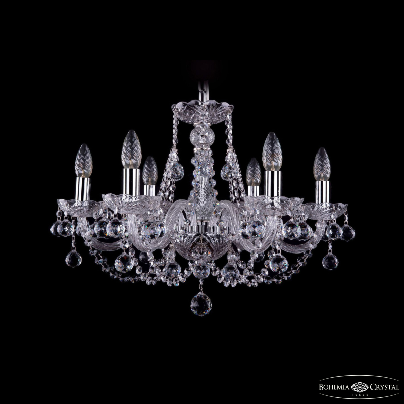 Подвесная люстра Bohemia Ivele Crystal 1406/6/195 Ni Balls