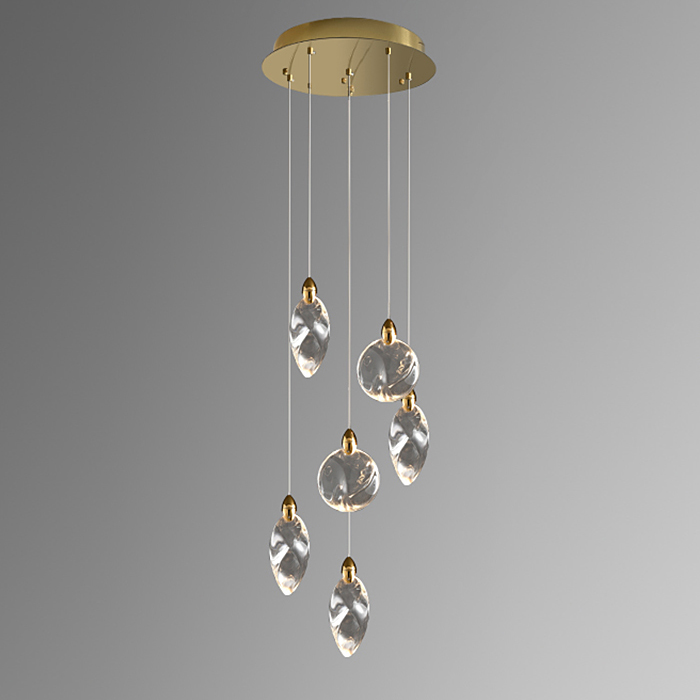 Подвесной светильник Delight Collection Colvin MT9176-6H titanium gold