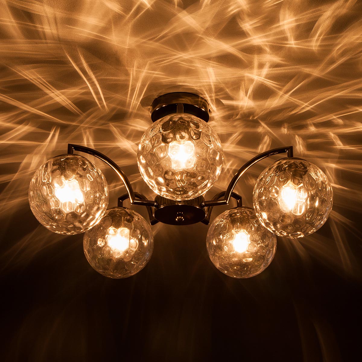 Потолочная люстра Eurosvet Eden 30178/5 черный жемчуг