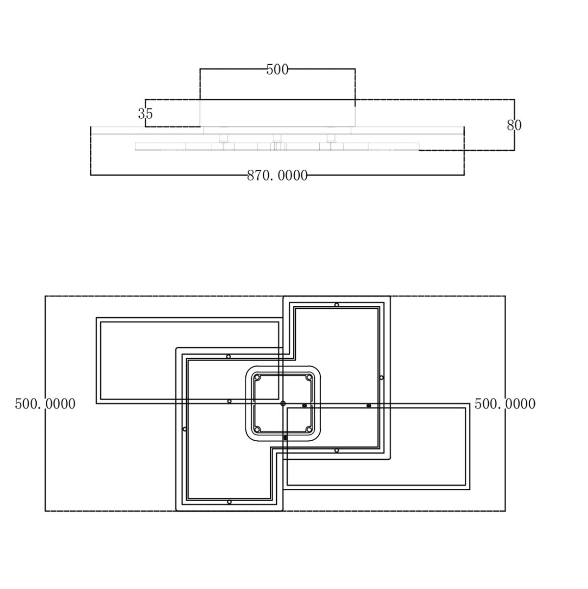 Потолочный светильник Escada 10216/S LED 138W White/Black