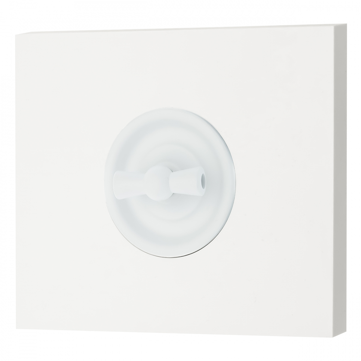 Выключатель одноклавишный проходной Bironi Шедель Бриз B3-201-21M