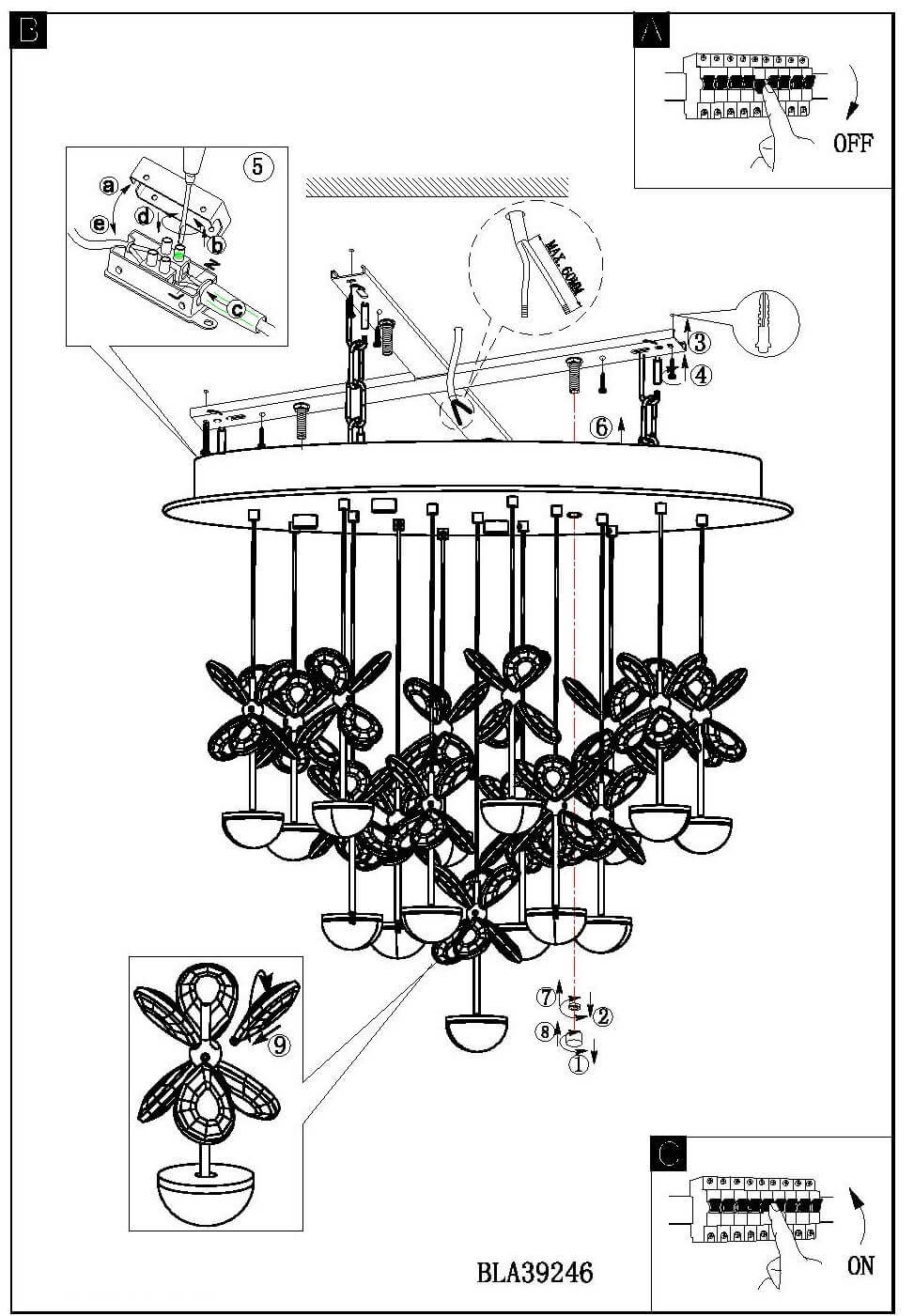 Потолочный светодиодный светильник Eglo Pianopoli 39246