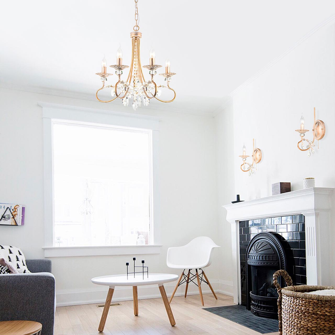 Бра Eurosvet Alexandria 60057/1 белый с золотом