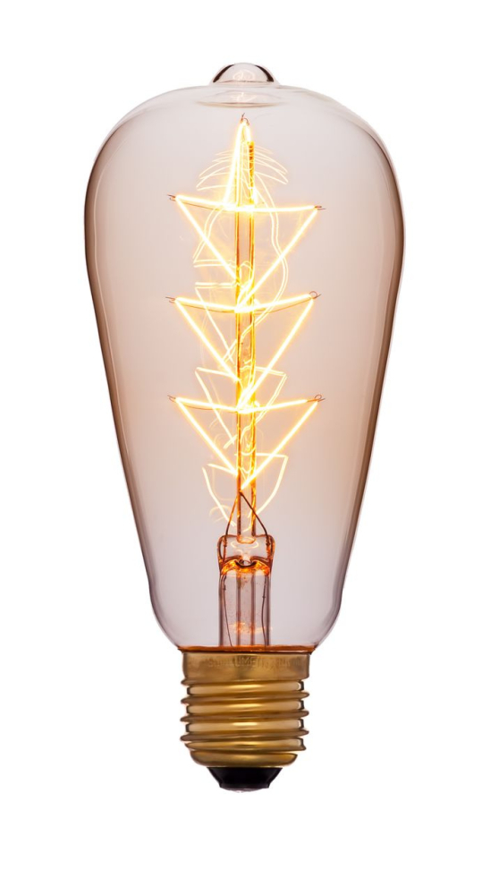 Лампа накаливания Sun Lumen E27 40W золотая 053-556