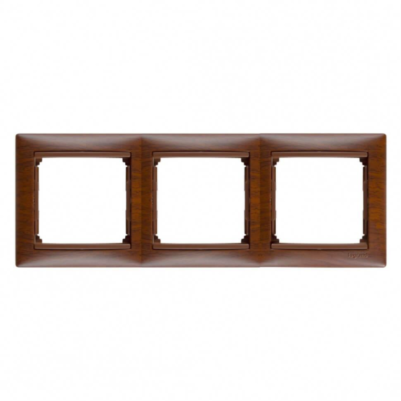 Рамка 3-постовая Legrand Valena тонированное дерево 770313