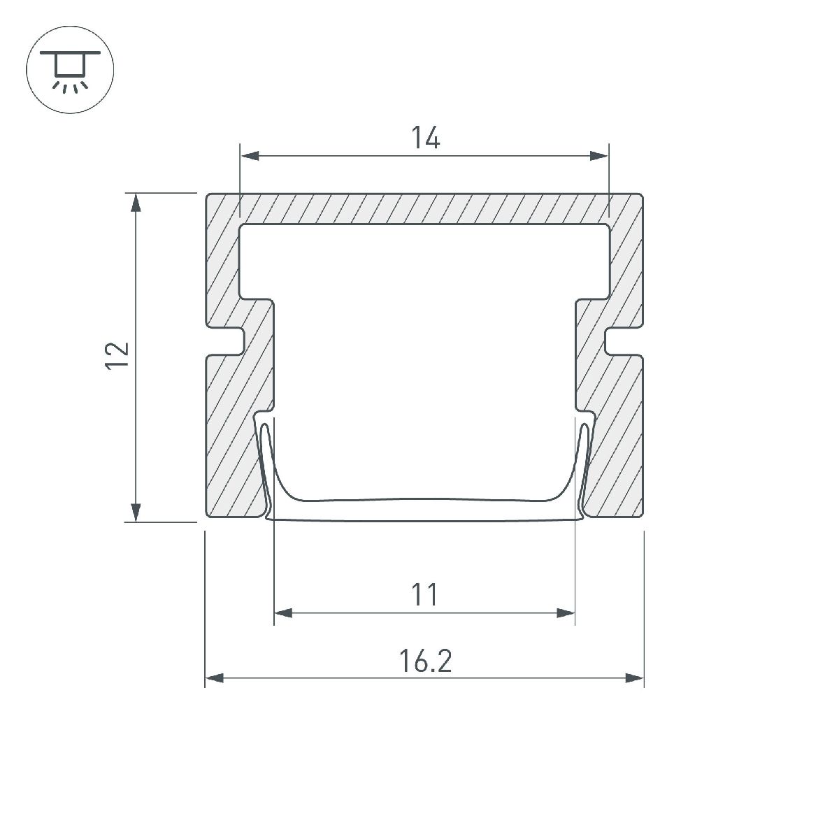 Профиль Arlight PDS-SM-2000 044334