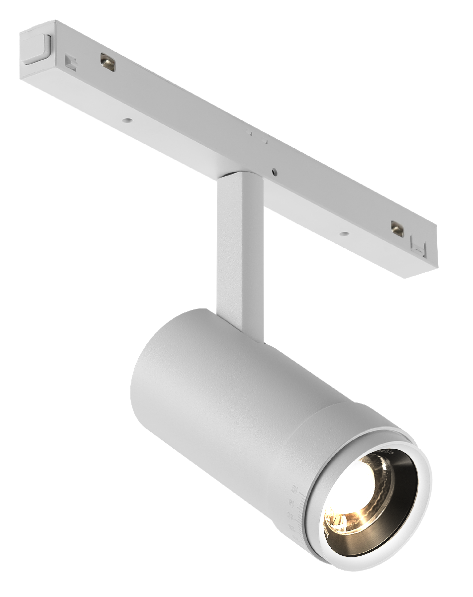 Трековый магнитный светильник iLedex Vision ZOOM 4822-020-D47-10W-10/60DG-4000K-WH