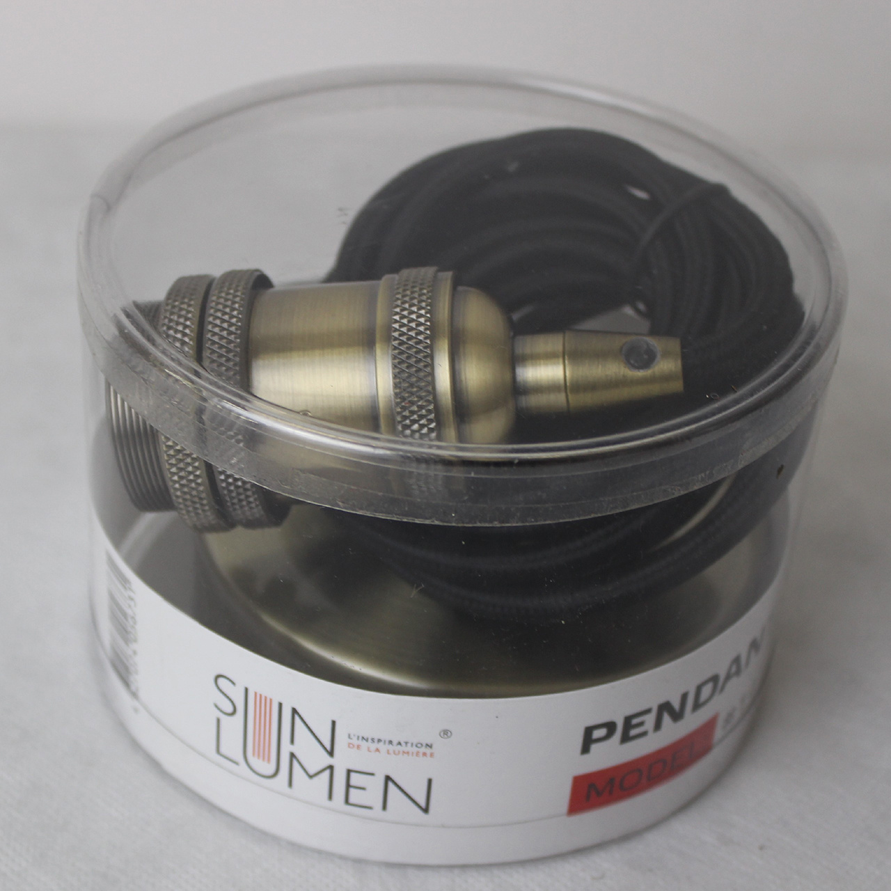 Ретро патрон с подвесом E14 Бронза Sun Lumen 056-731