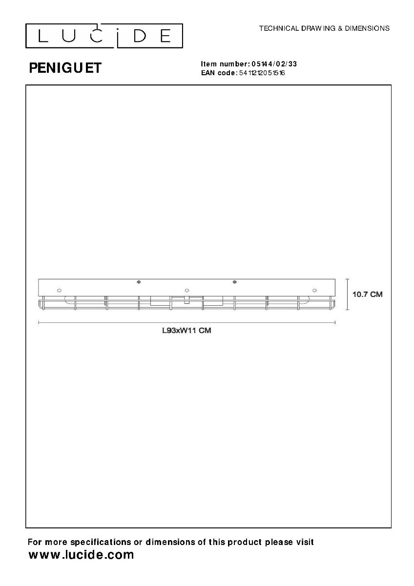Потолочный светильник лофт Lucide Peniguet 05144/02/33