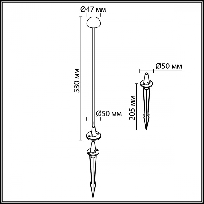 Ландшафтный светильник Odeon Light Nature Verde 7122/4GL