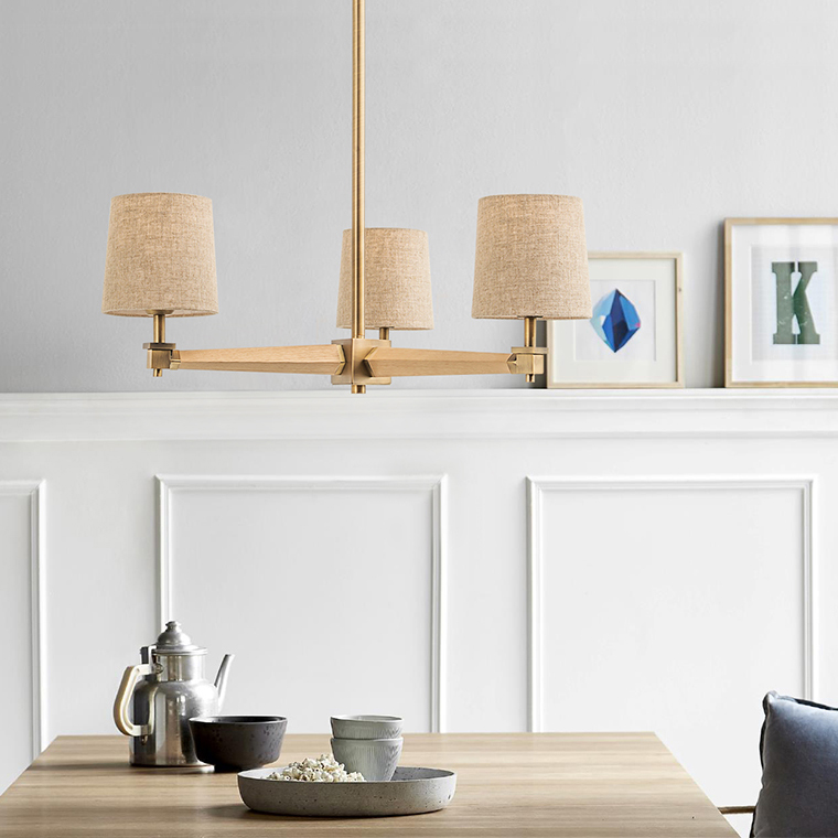 Люстра на штанге ImperiumLoft Stavra Jorgenson White/Dark Wood 203579-26