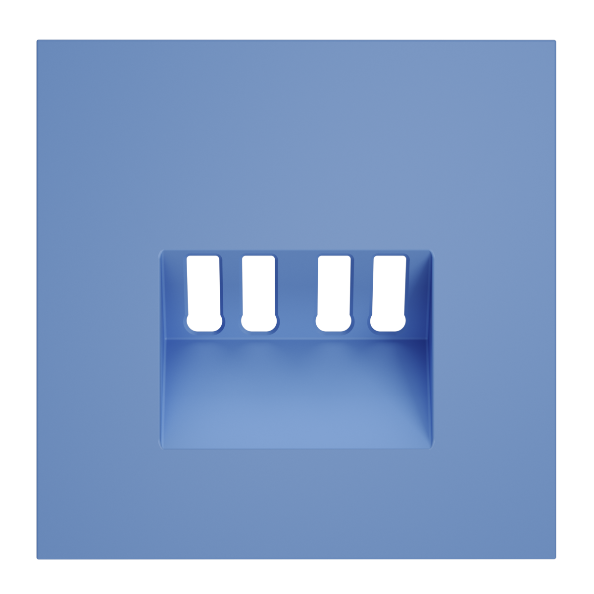 Накладка для розетки акустической 4-местной  Voltum S70 (деним) VLS001515