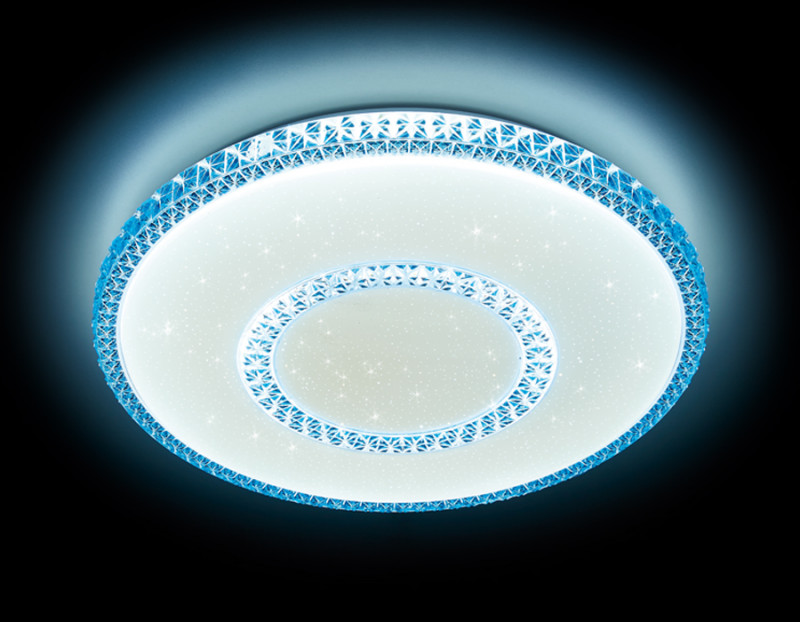 Накладная люстра Ambrella Light F99 BL 96W D500