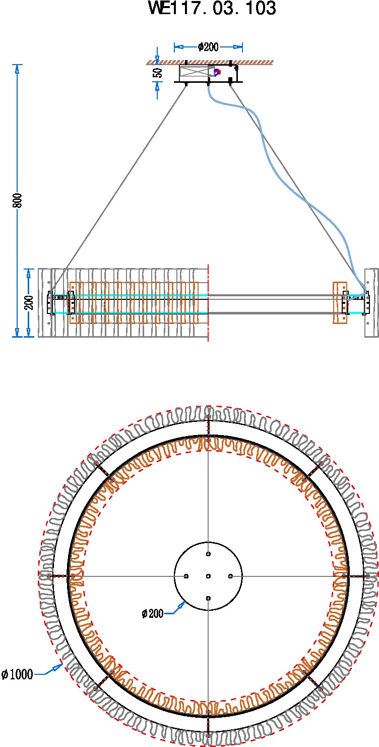 Подвесная люстра Wertmark Patricia WE117.03.103