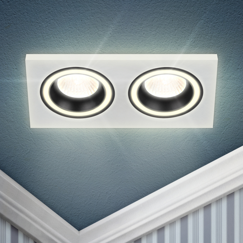 Встраиваемый светильник Эра DK92 WH/BK Б0054363