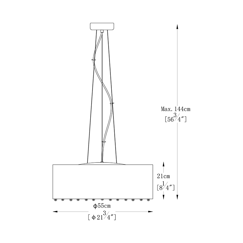 Подвесная люстра Zumaline BLINK P0173-07W-F4B3