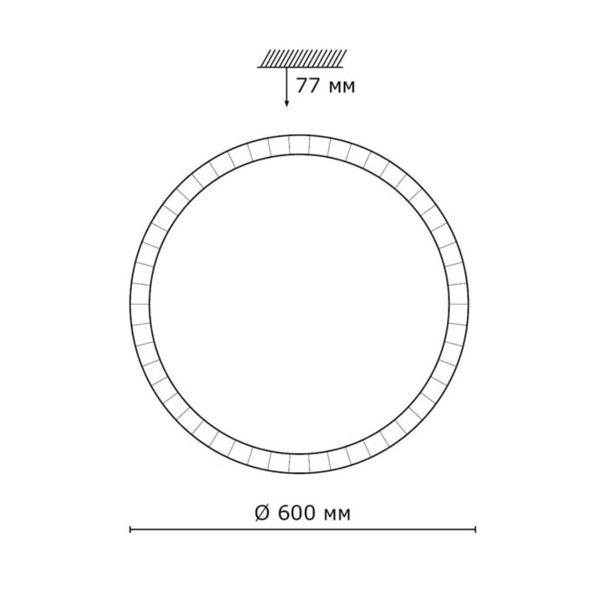 Настенно-потолочный светодиодный светильник Sonex Brisa 2036/FL