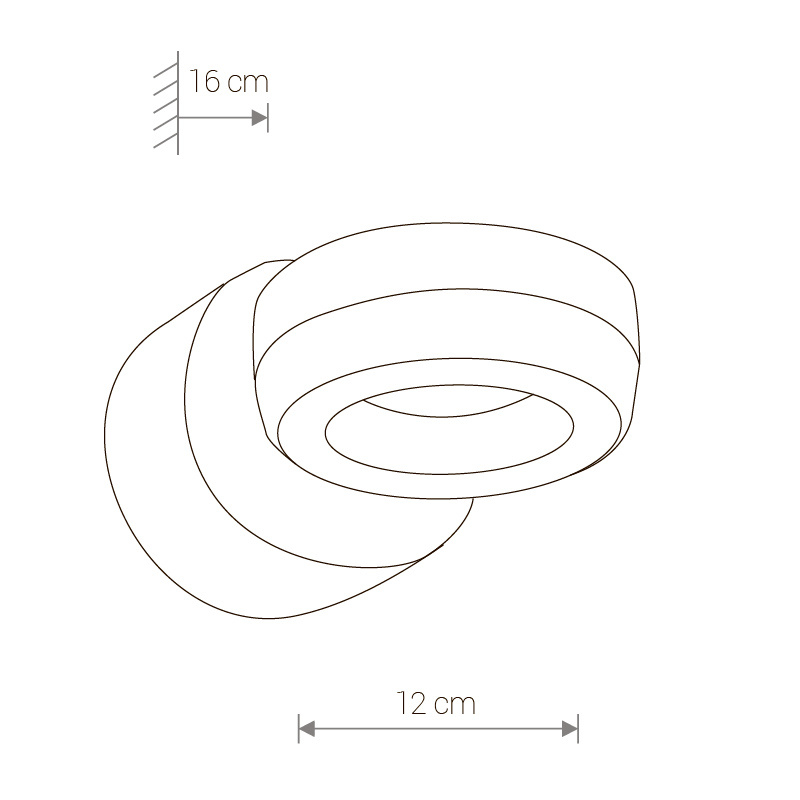 Уличный настенный светодиодный светильник Nowodvorski Donut 9116