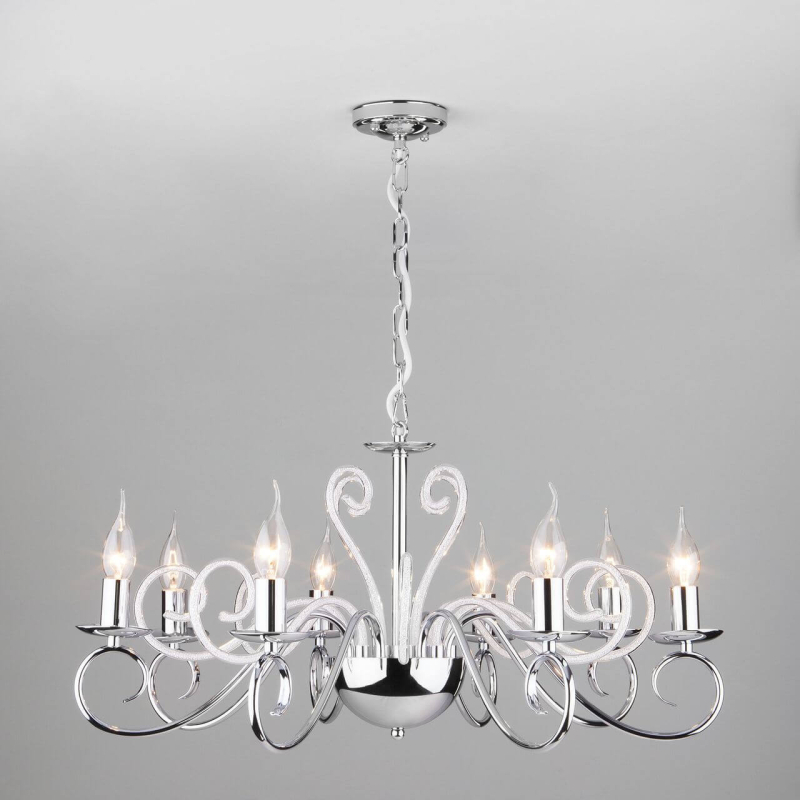 Подвесная люстра Eurosvet Silva 60090/8 хром