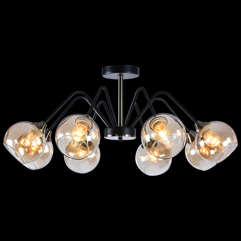 Люстра на штанге Reluce 01233-0.3-08 BK+AB