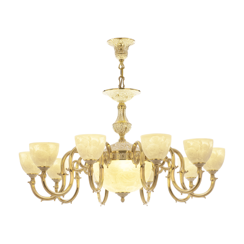 Подвесная люстра Bohemia Ivele Crystal Verona 72203P/10/300 G P1 U Rose