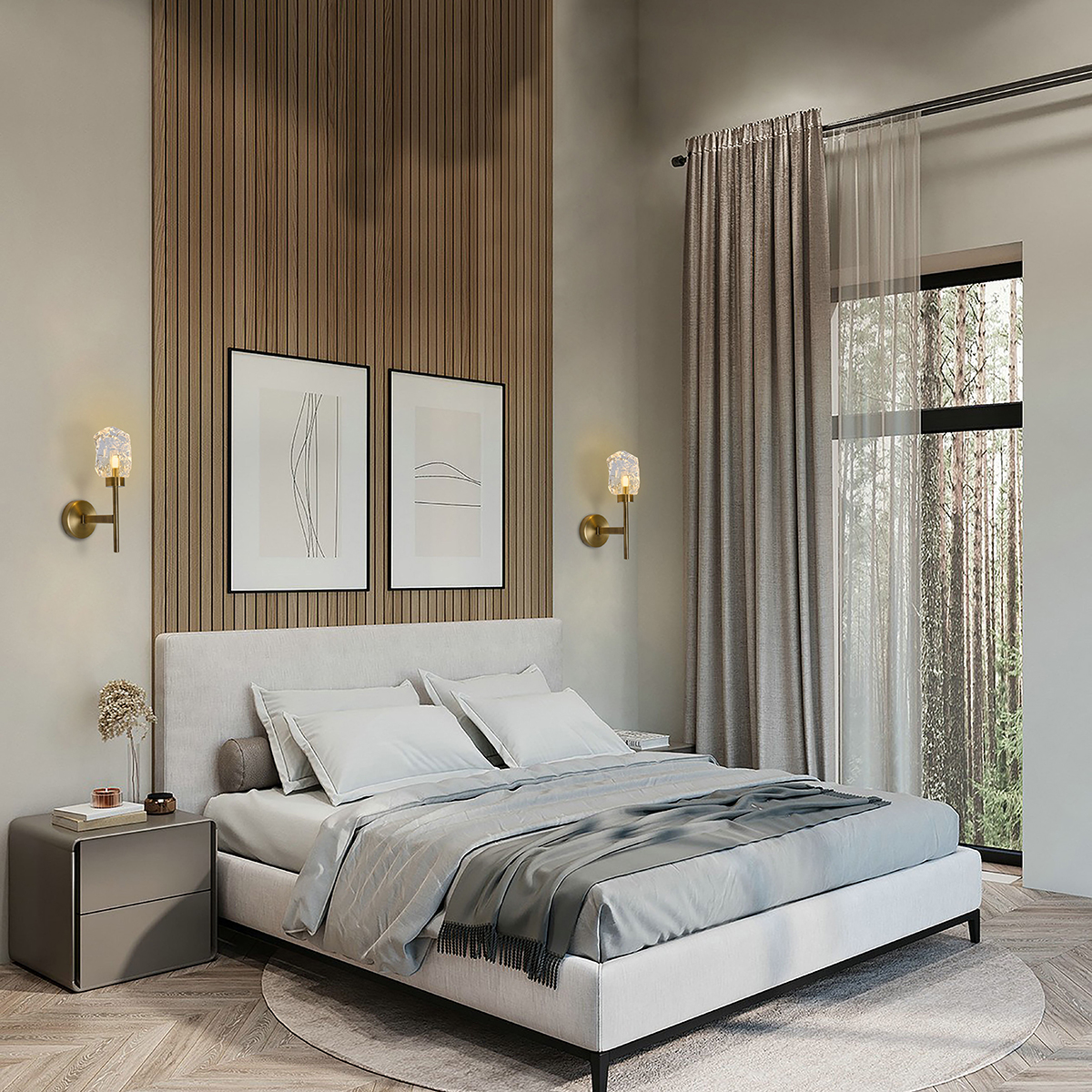 Бра Delight Collection BRWL7071-01 antique brass