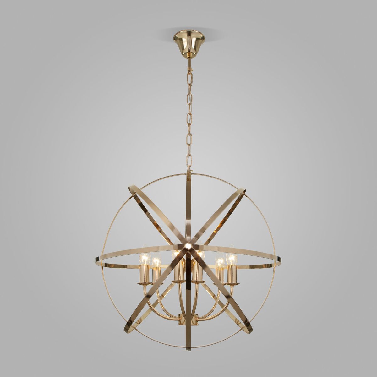 Подвесная люстра Eurosvet Santi 60139/6 золото Smart a058339