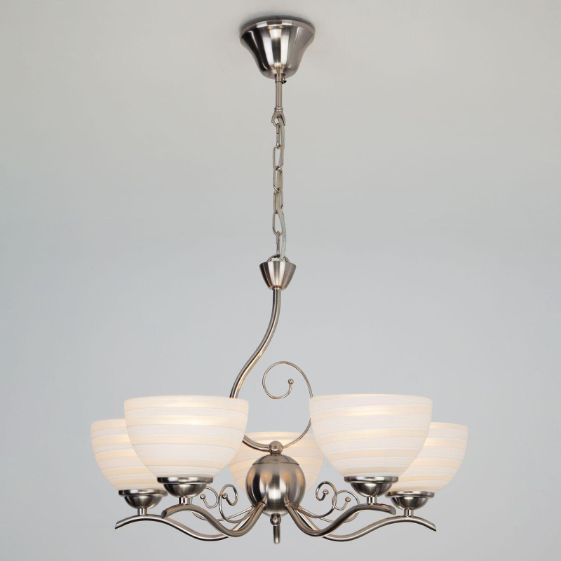 Подвесная люстра Eurosvet Lotta 30116/5 сатин-никель