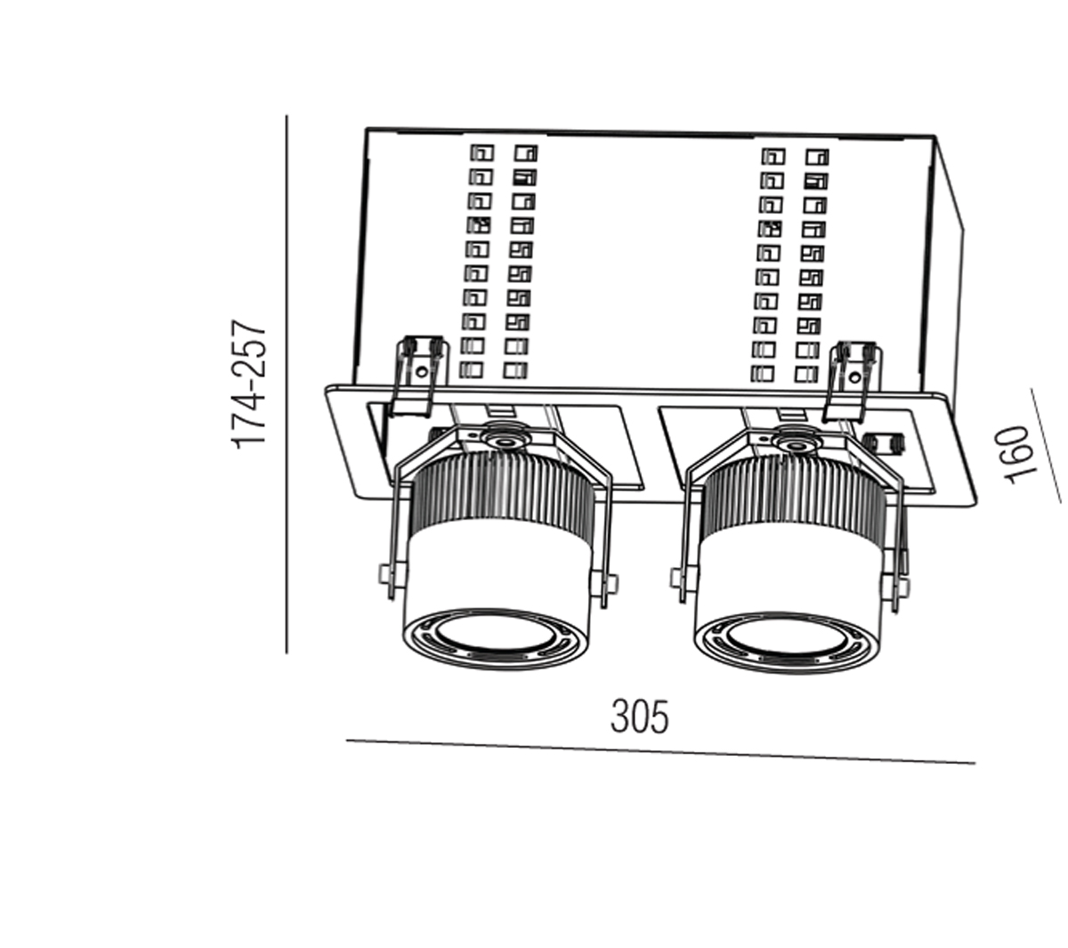 Встраиваемый светильник Donolux Omega DL18601/02WW-SQ
