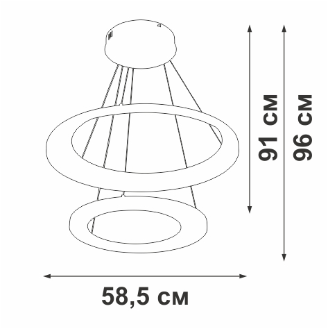 Подвесной светильник Vitaluce V2695-1/2S