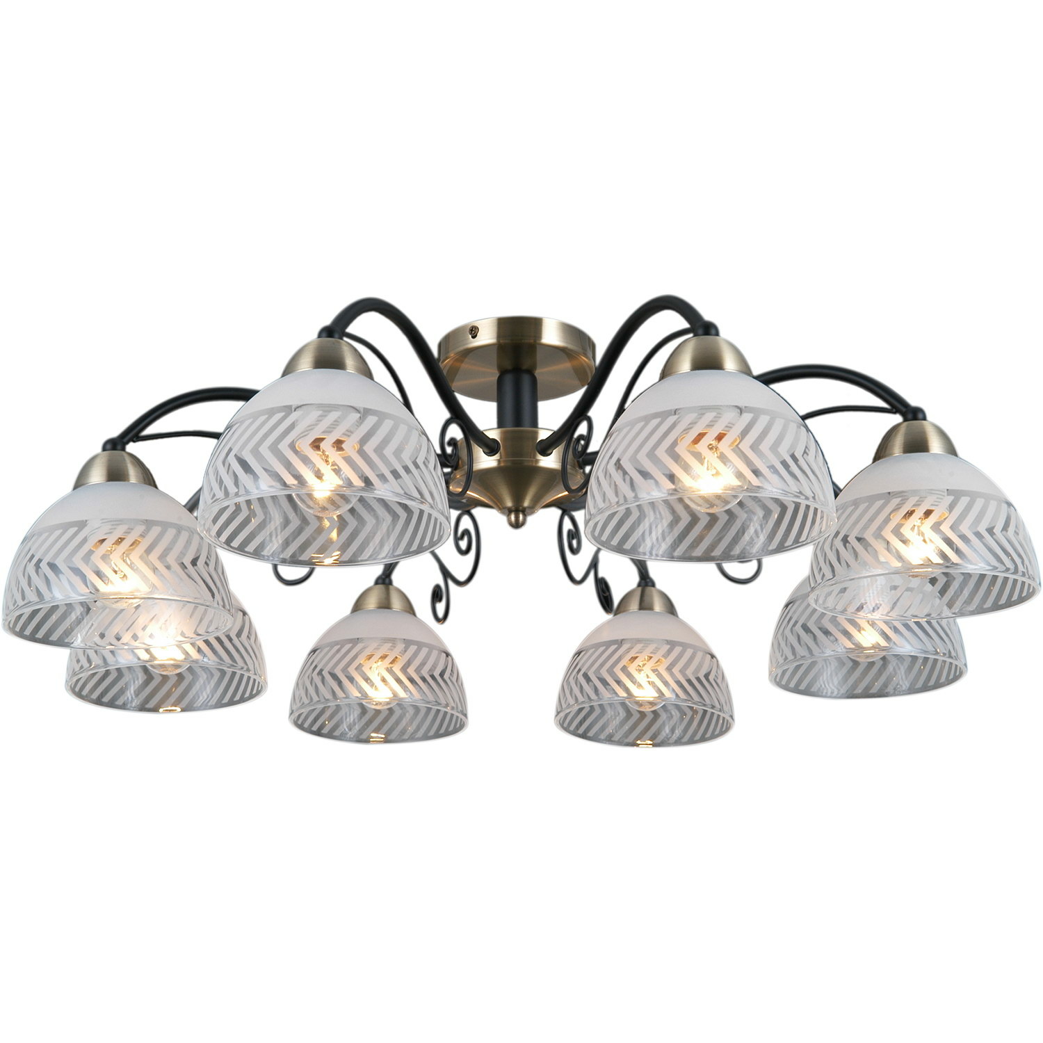 Люстра на штанге Illumico IL0435-8CSQ-79 AB BK