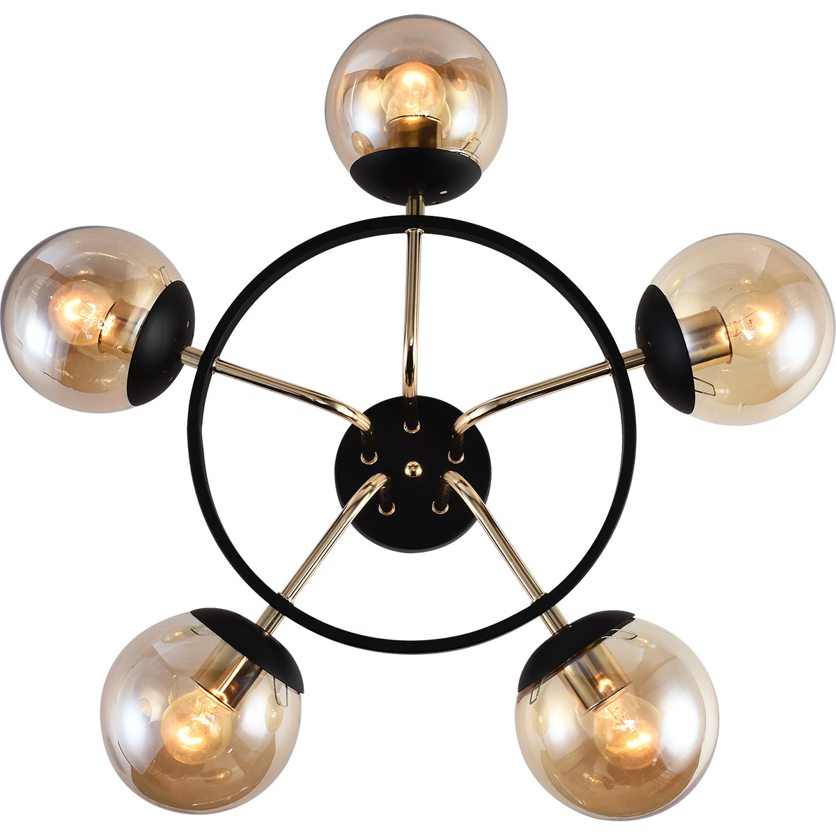 Люстра на штанге Reluce 01344-0.3-05 BK+FGD