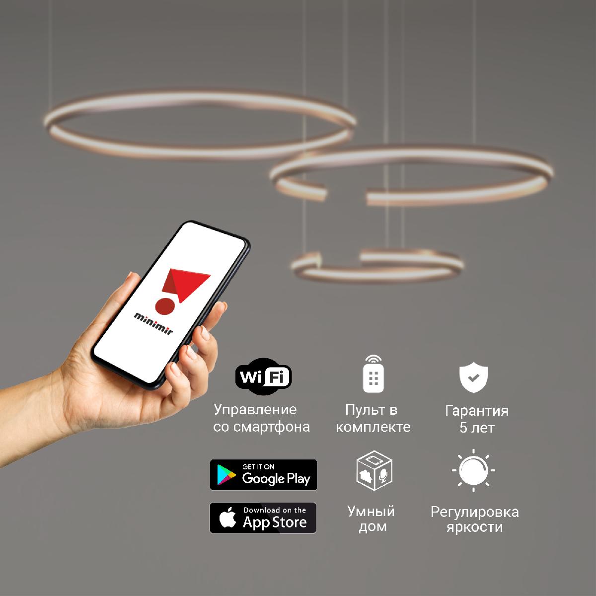 Подвесная люстра Eurosvet Gap 90280/3 сатин-никель Smart