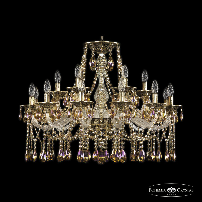 Подвесная люстра Bohemia Ivele Crystal 16113/12+6/300 GB R777