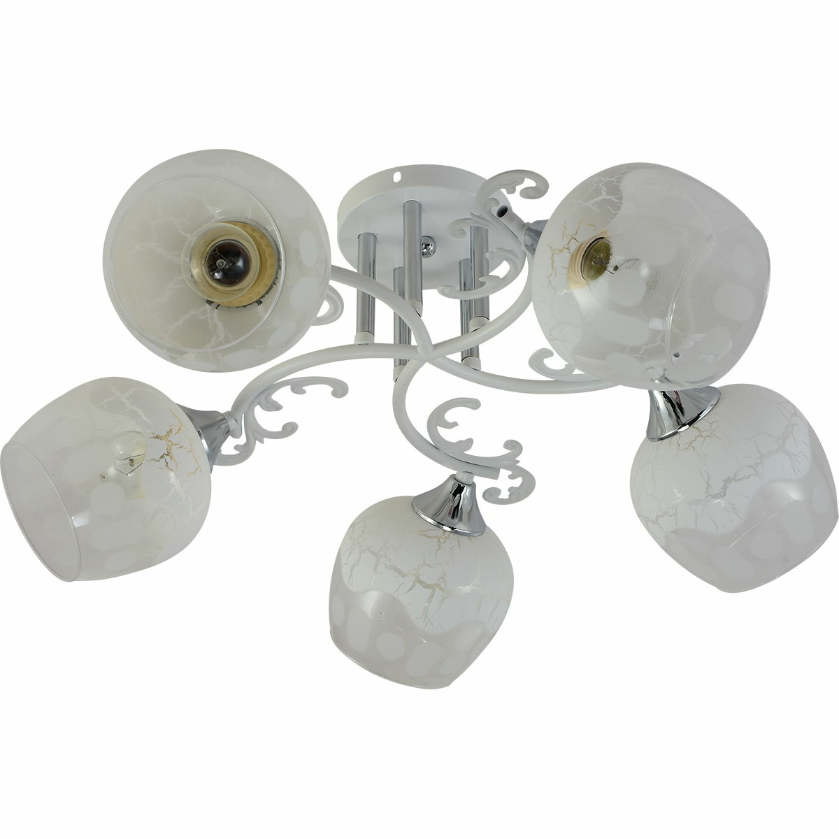 Люстра на штанге Reluce 01308-0.3-05 WH+CR