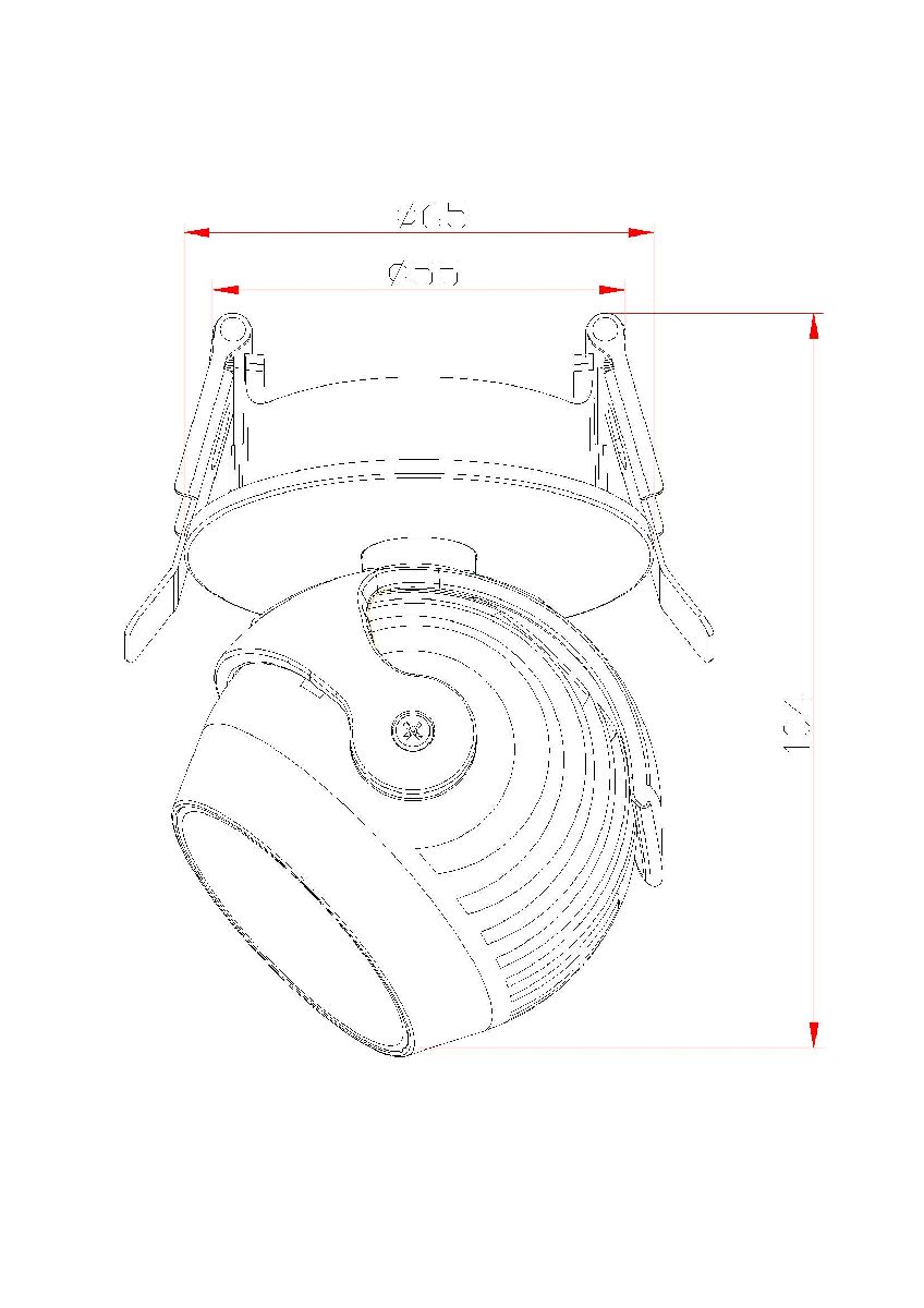 Встраиваемый светодиодный светильник Fiberli 7002-ZZ10W(W) 12130501