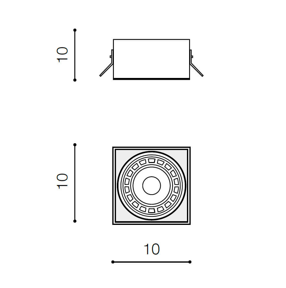 Встраиваемый светильник Azzardo Nova GIPs AZ2872