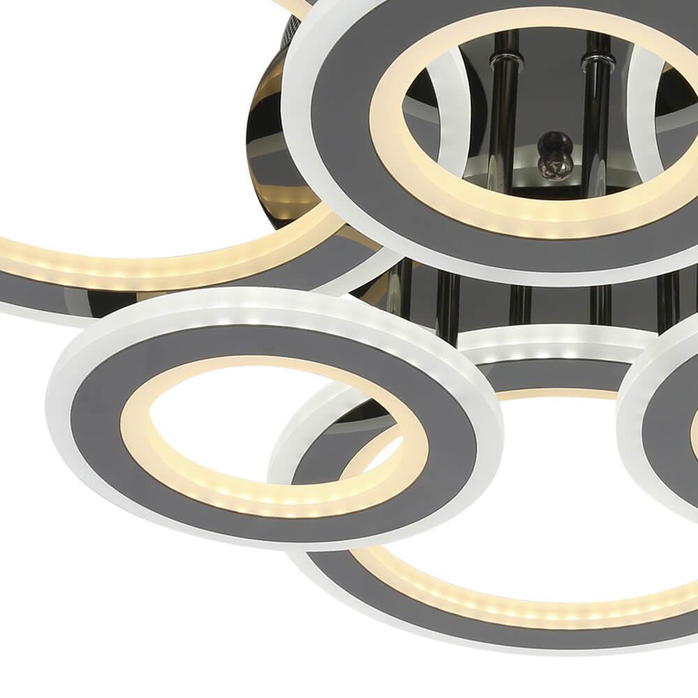 Потолочная светодиодная люстра Seven Fires Eveik SF7010/6C-B-BKCR