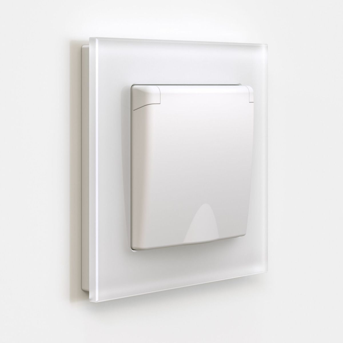 Розетка с заземлением и шторками c крышкой Werkel 4690389184758 W1171261