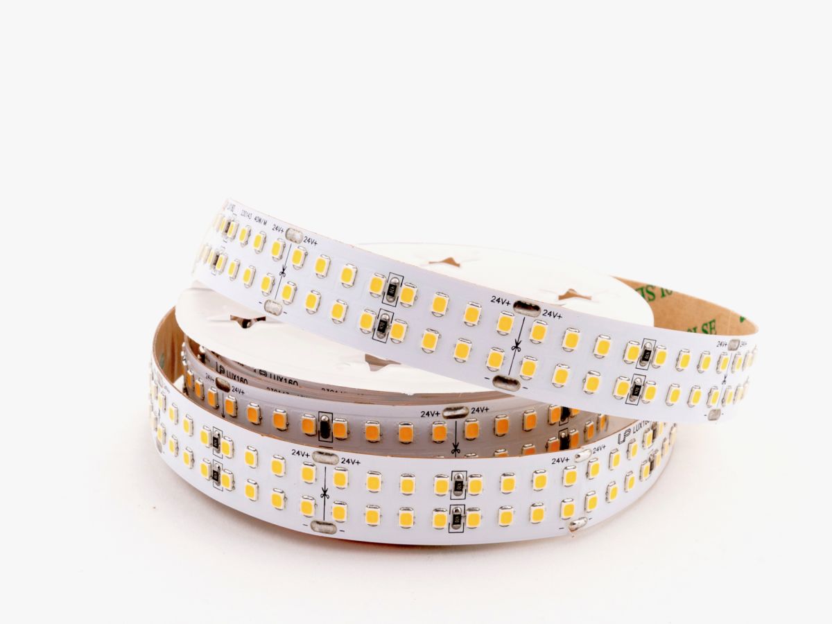 Светодиодная лента LEDS POWER двухрядная 2835 320/м (40Вт/м) 24В нейтральная LUX160 006086
