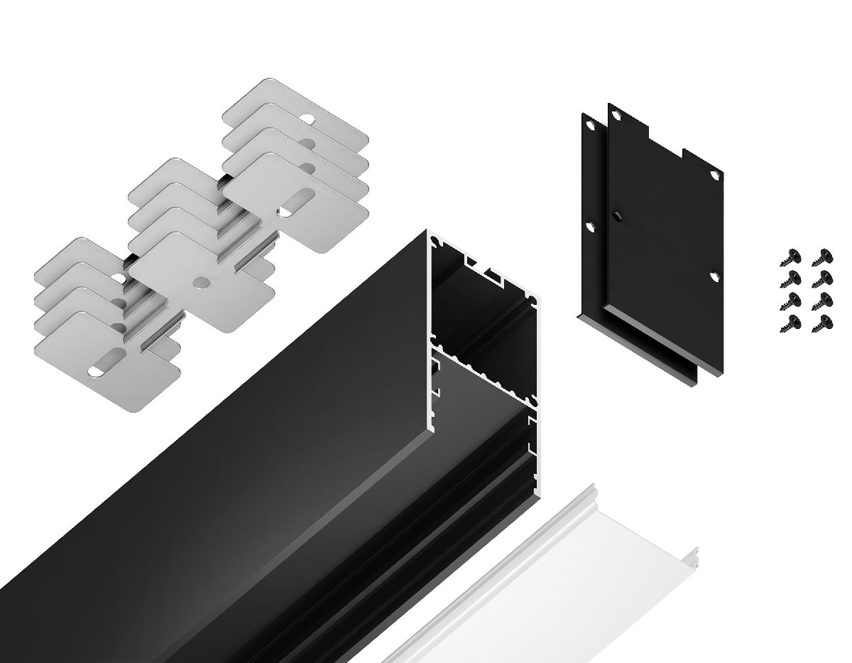 Алюминиевый профиль Ambrella Light Profile System GP3000BK