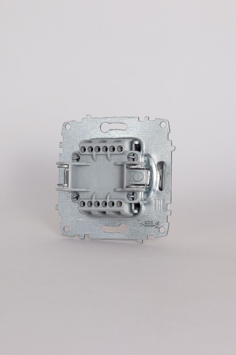 Выключатель двухклавишный ELBI Jazz 607-010200-202