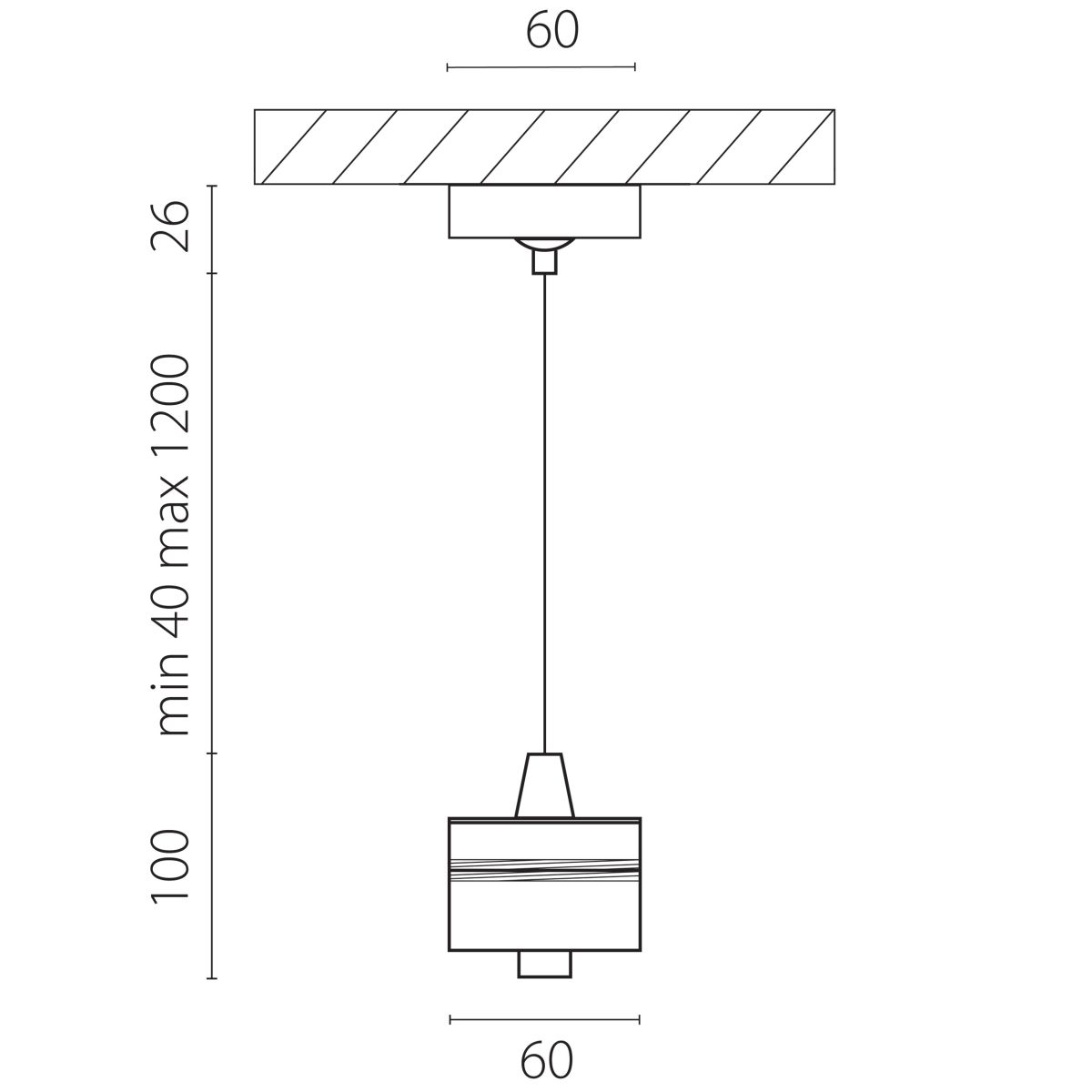Подвес с верхней светящейся частью к 21443x-214440/21448x/21449x LED 5W 395Lm 4000K Lightstar 590056-4000