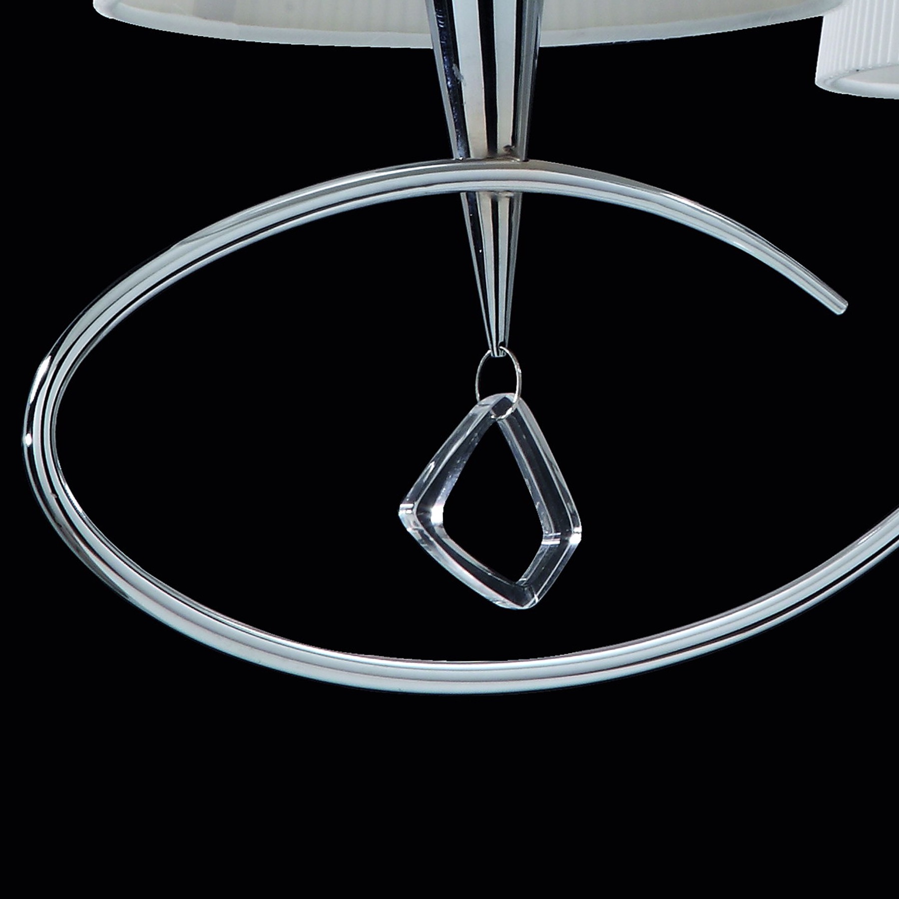 Подвесная люстра Mantra Mara Chrome - White 1640