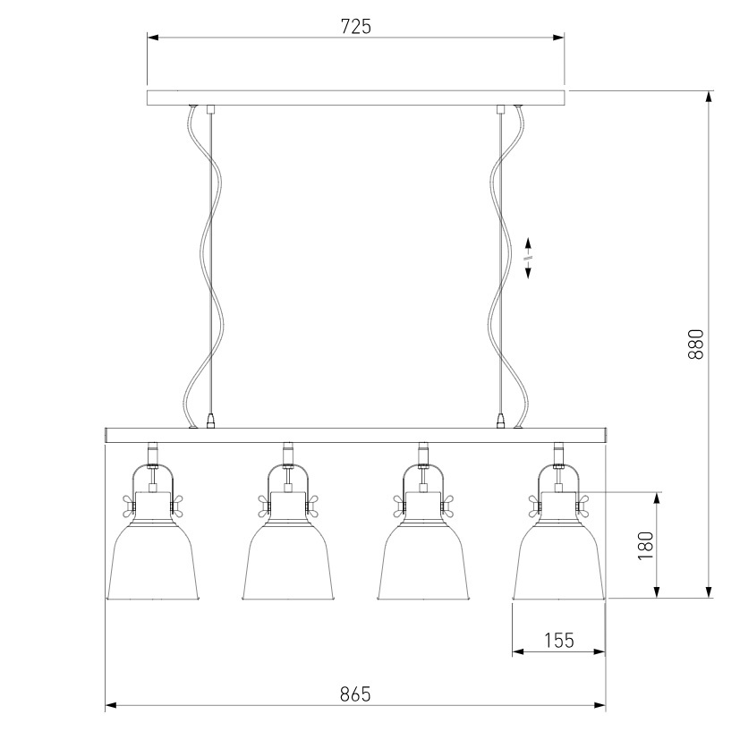 Подвесной светильник Eurosvet Projector 50083/4 черный