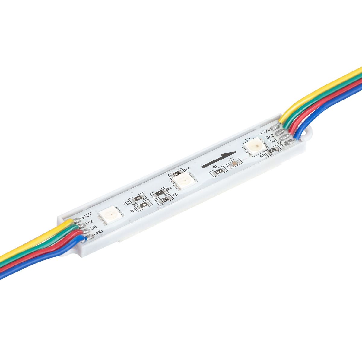 Модуль управляемый Arlight SPI-B3 12V RGB-RAM (0.6W, IP66, 120 deg) 036824