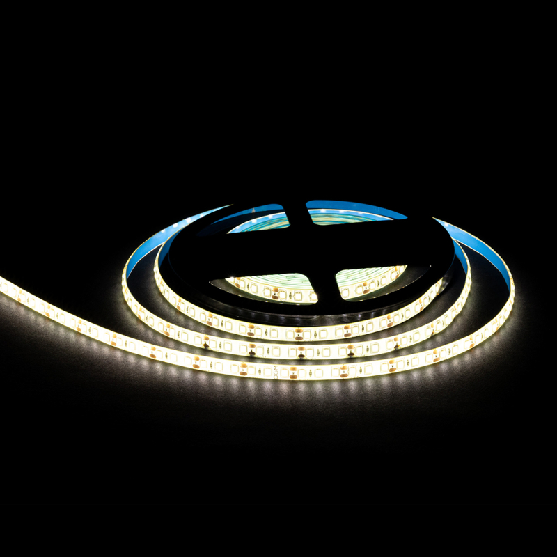 Светодиодная влагозащищенная лента OGM 12В 2835 9,6Вт/м 4000К 7Лм/чип 5м IP65 LSE-260